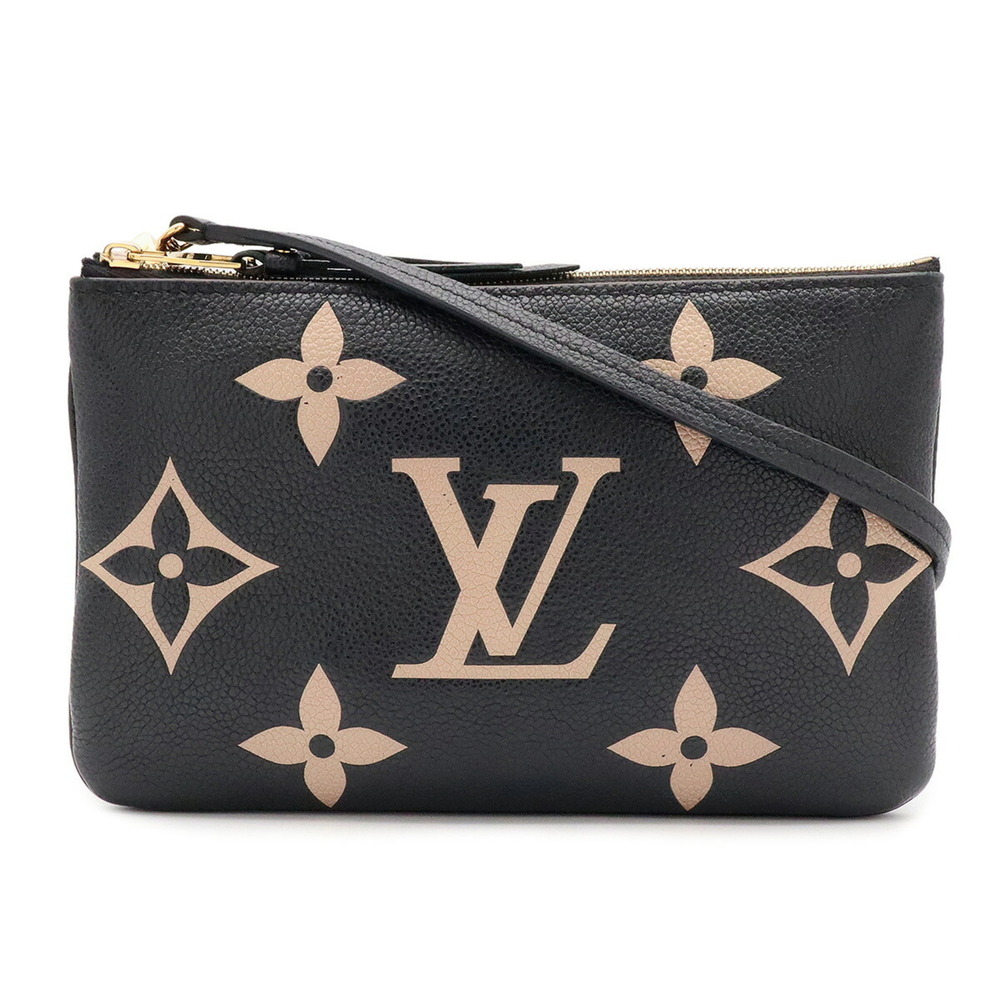 LOUIS VUITTON Louis Vuitton Monogram Empreinte Pochette Double Zip Shoulder B...